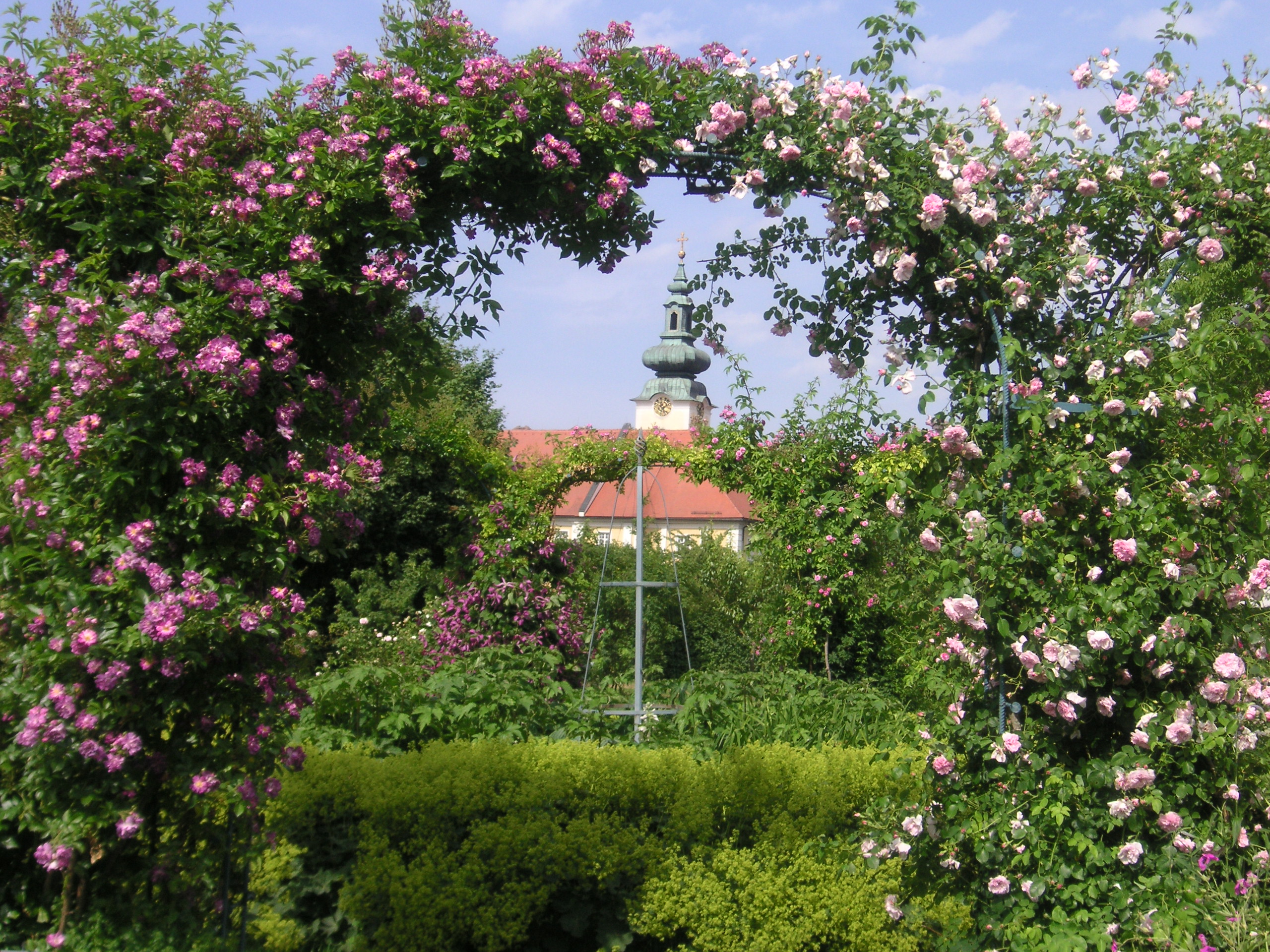 Rosengarten des Stiftes Seitenstetten - Foto: Stift Seitenstetten 